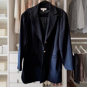 Black Jacket with Jeweled Buttons by Larry Levine for Dress Barn Size 22W